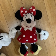 引き取り限定・ミッキーマウス、ミニーマウス、ぬいぐるみ 3点セットの画像