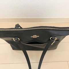 【大きな傷なし】COACH コーチ トートバッグ ブラック　F79608 レザー ゴールド金具 肩掛け レディース 女性の画像