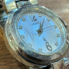 D7056【セイコー】ルキア 1N01-0FN0 ストーン 10p ダイヤ 稼動品の画像