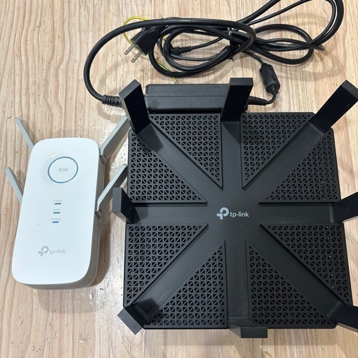 TP-Link 無線LANルーターと中継器　セット　最大64台接続