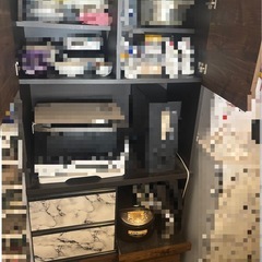 食器棚  リメイクシート 大理石調の画像