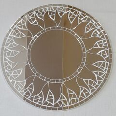 鏡　ミラー　壁掛け　直径40㎝の画像