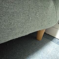 二人掛け　ソファー　グリーンの画像