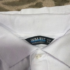 メンズ　ポロシャツ　白　L LL 二枚の画像