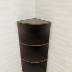 お洒落　モダン　木製　コーナーラック　シェルフの画像