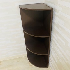 お洒落　モダン　木製　コーナーラック　シェルフの画像