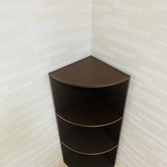 お洒落　モダン　木製　コーナーラック　シェルフの画像