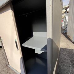 【★引き取り限定価格】スチール製 収納庫 横：幅81ｘ高さ90.8ｘ奥行き50.5 オフィス 倉庫 鍵付きの画像