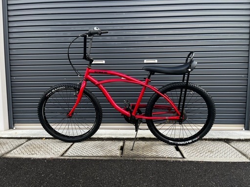 ビーチクルーザー　24インチ　バナナシート　タイヤ新品　早期の取引は割引致します