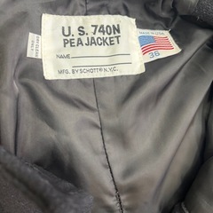 ⭕️美品⭕️希少正規品⭕️別注日本人体型フィット　スリム　ショットP厚手コートネイビー　の画像