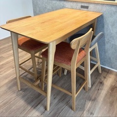 ダイニングテーブル5点セット　テーブル　椅子　5点セット　ニトリの画像