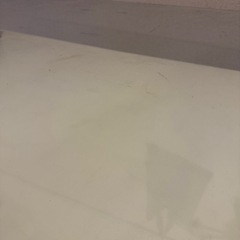 ガラス天板付き　テレビ台(白)の画像