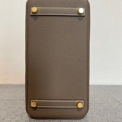 HERMES エルメス バーキン25 エトゥープ ハンドバッグ　K刻印　　ゴールド金具の画像