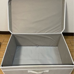 収納ボックス 2個 グレーの画像