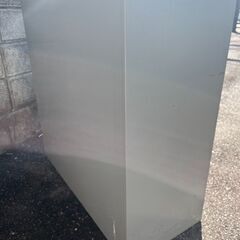 【★引き取り限定価格】スチール製 収納庫 横：幅80.2ｘ高さ88ｘ奥行き38 オフィス 倉庫 ロック付きの画像