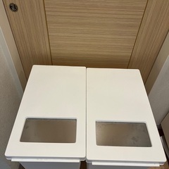 ゴミ箱　45リットル　白の画像