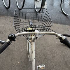 ★店頭にて試乗可★ J3337　【リユースのサカイ柏店】　軽快自転車　ダイナモライト　6段変速　　ホワイト　27インチ　　簡易クリーニング済　 中古自転車 　流山市 中古自転車 松戸市 中古自転車 我孫子市 中古自転車 船橋市 中古自転車 守谷市 中古自転車 取手市 中古自転車　の画像