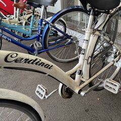 ★店頭にて試乗可★ J3337　【リユースのサカイ柏店】　軽快自転車　ダイナモライト　6段変速　　ホワイト　27インチ　　簡易クリーニング済　 中古自転車 　流山市 中古自転車 松戸市 中古自転車 我孫子市 中古自転車 船橋市 中古自転車 守谷市 中古自転車 取手市 中古自転車　の画像