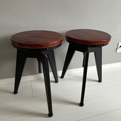 ヴィンテージカウンターチェア2脚セットの画像