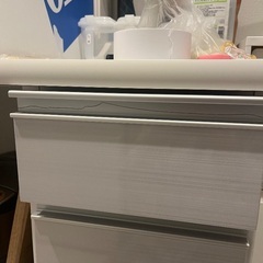 食器棚　ホワイト　白　美品の画像