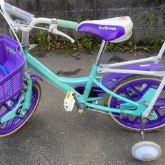 子供用自転車　補助輪付き　中古　リサイクルショップ宮崎屋佐土原店R7.12.14の画像