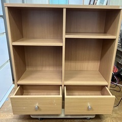 激安販売!! 木製 キャビネット 引出し付きラックの画像