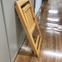 折り畳み木製椅子　【町田市再生家具】　1214Bの画像