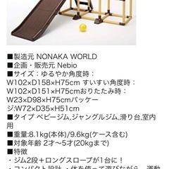 ロングスロープ2段ジム　ベビージムの画像