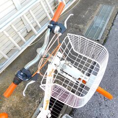 【JM925】GRAPHIS (グラフィス) Ribbon 折り畳み自転車 24インチ オレンジ オートライト simano社6段変速の画像