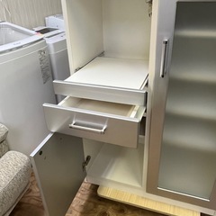 激安家具!! レンジボード キッチンラック 食器棚 の画像