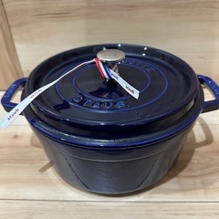 ⭐️早い者勝ち⭐️レア❗️staub ピコ・ココット ラウンド 24ネイビー グランブルーストウブの画像