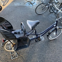 【店頭販売】20インチ 子供乗せチャイルドシート付き自転車【管理7376】の画像