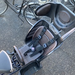 【店頭販売】20インチ 子供乗せチャイルドシート付き自転車【管理7376】の画像