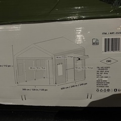 コストコ　簡易車庫　3m×6mの画像