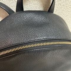 【美品】kate spade 黒 レザー リュック ミニの画像