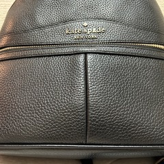 【美品】kate spade 黒 レザー リュック ミニの画像