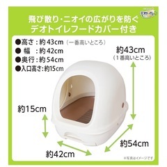 デオトイレ　　猫のトイレ　システムトイレの画像