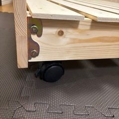 ラシック 天然木 親子ベッド 『Twinel ツウィネル』 ナチュラル 子ベッドのみ　すのこベッドの画像