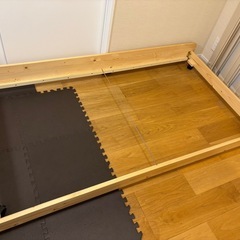 ラシック 天然木 親子ベッド 『Twinel ツウィネル』 ナチュラル 子ベッドのみ　すのこベッドの画像