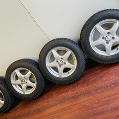 プロボックス.サクシード.ADバン等❗️155/80/14LT冬タイヤ付きアルミホイールの画像