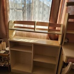 イトーキ 学習机 女の子 キャビネットセットの画像