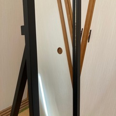 スタンドミラー　ブラック　スタイリッシュの画像