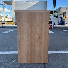 天然木調 配線すっきりデスク パソコンデスク ナチュラルの画像