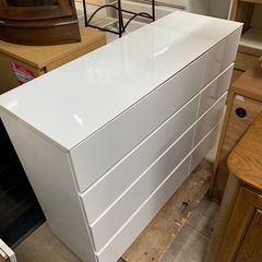 ニトリ　ローチェスト　ホワイトの画像