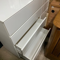 ニトリ　ローチェスト　ホワイトの画像