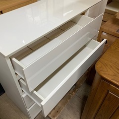 ニトリ　ローチェスト　ホワイトの画像