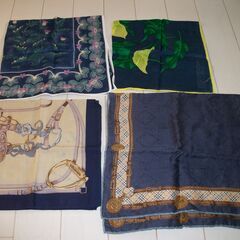 青系ハンカチセット ８枚　画像一枚目左上の未使用のコシノジュンコのハンカチ含む  の画像