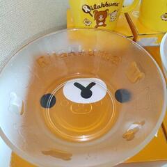 未使用リラックマ１０個セット　ガラス小鉢グラスプレートガラスボウルマグカップの画像