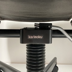 karimoku カリモク　デスクチェアー 本革張り　キャスターの画像