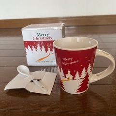 マグカップ　スプーン付き　　　　クリスマス　新品